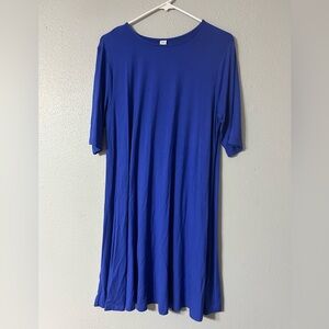 Old Navy Vibrant Blue Midi Dress